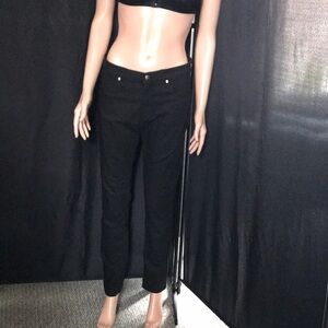 H&M Black Ankle-Length Straight Pants
